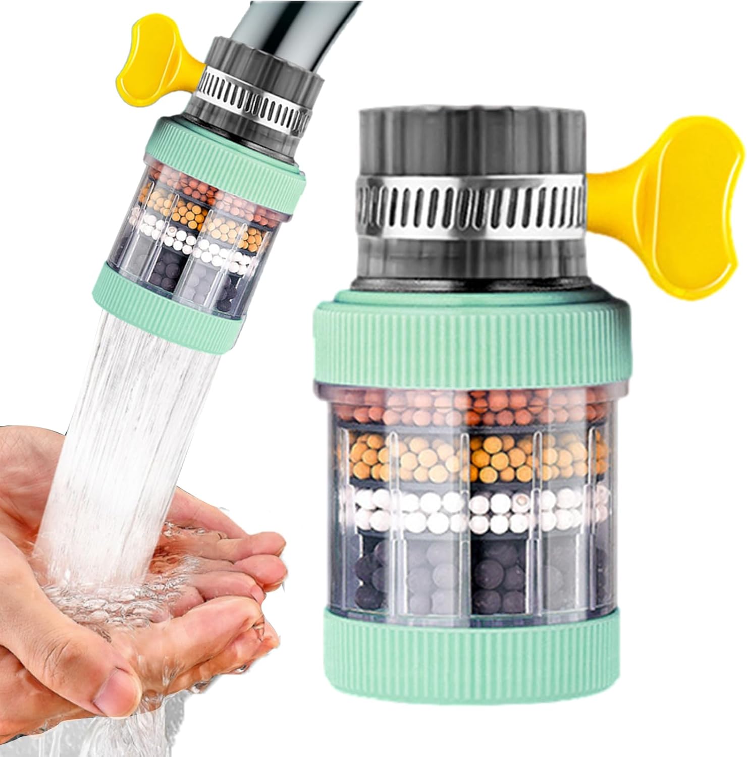 Water Clean Purifier Filter Six Layer Water Filter Faucet - 1pcs